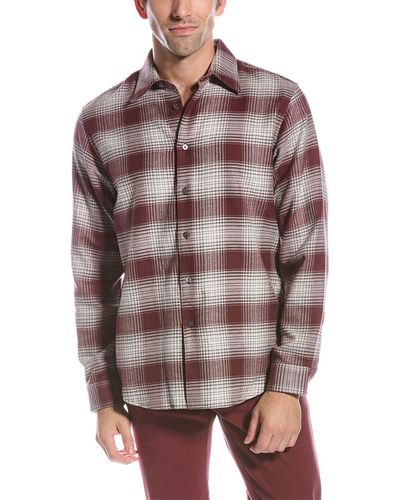 Theory Noll Flannel Shirt - Brown