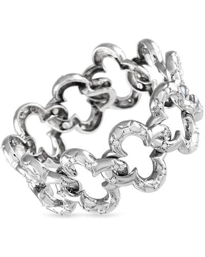Van Cleef & Arpels 18K Diamond Alhambra Bracelet (Authentic Pre-Owned) - White