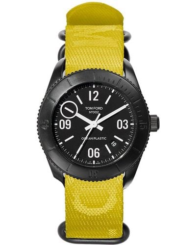 Tom Ford Unisex 002 Ocean Plastic Sport Watch - Metallic