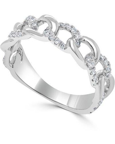 Sabrina Designs 18k 0.35 Ct. Tw. Diamond Link Ring - White