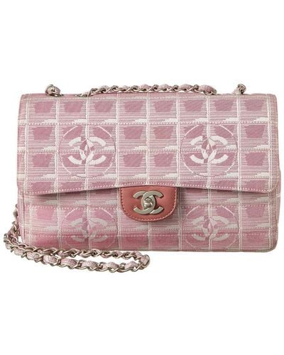 pink chanel flap bag medium