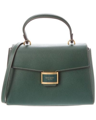 Kate Spade Katy Medium Leather Top Handle Bag - Green