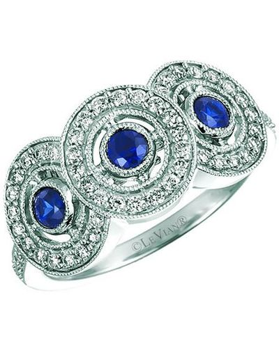Le Vian Le Vian 14k 0.70 Ct. Tw. Diamond & Sapphire Ring - Blue