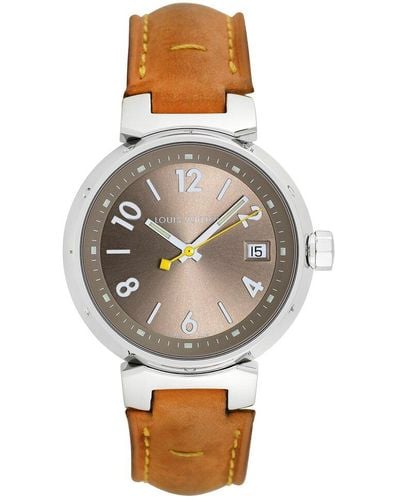 Louis Vuitton Tambour Watch, Circa 2000S (Authentic Pre-Owned) - Grey
