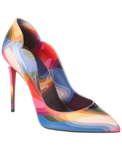 Christian Louboutin Hot Chick 100 Leather Pump - Blue