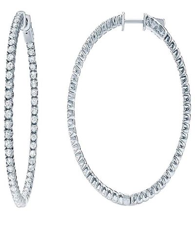 Diana M. Jewels Fine Jewelry 18k 2.50 Ct. Tw. Diamond Hoops - Multicolor