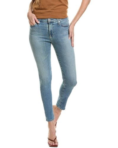 AG Jeans Farrah High-rise Skinny Ankle Jean - Blue