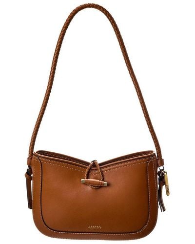 Isabel Marant Vigo Leather Shoulder Bag - Brown