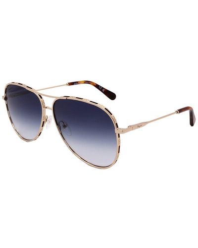 Ferragamo Sf268s 62mm Sunglasses - Blue