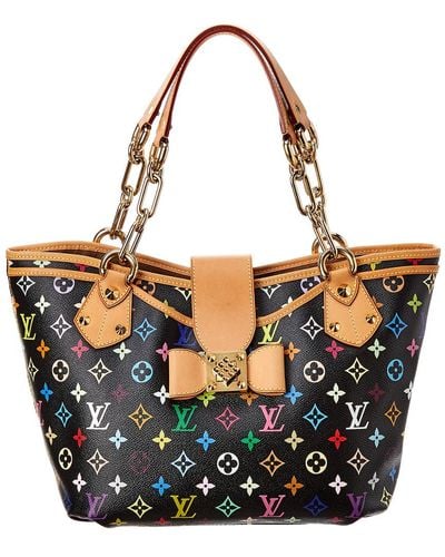 Louis Vuitton Cabas Lockme Black and Nude Vanille Beige Leather