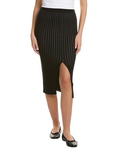 NAADAM Plaited Cashmere-blend Skirt - Black