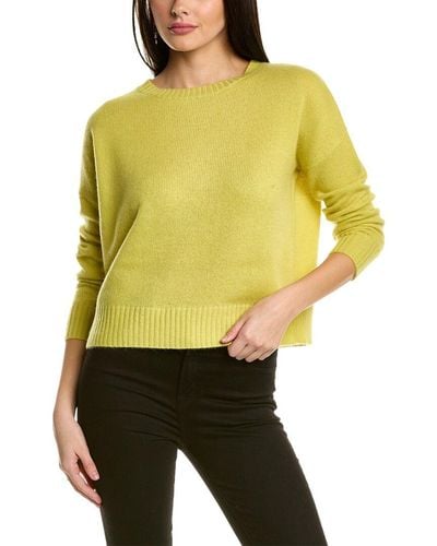 Philosophy Cashmere Drop Shoulder Cashmere Sweater - Yellow