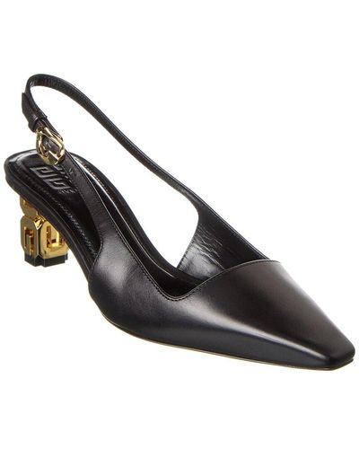 Givenchy 4g Cube Leather Slingback Pump - Black
