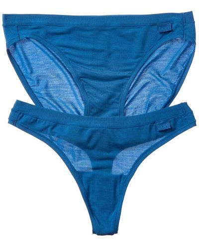 Buy DKNY women seamless litewear thong underwear black Online