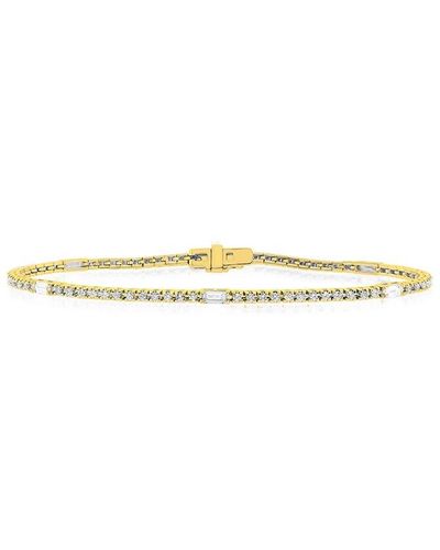 Diana M. Jewels Fine Jewelry 14k 2.00 Ct. Tw. Diamond Tennis Bracelet - White