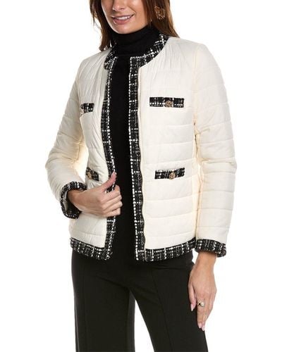 Anne Klein Quilted Jacket - White