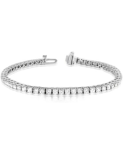 Diana M. Jewels Fine Jewelry 14k 7.00 Ct. Tw. Diamond Tennis Bracelet Set - White