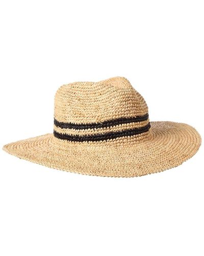 Vince Packable Raffia Straw Hat - Natural