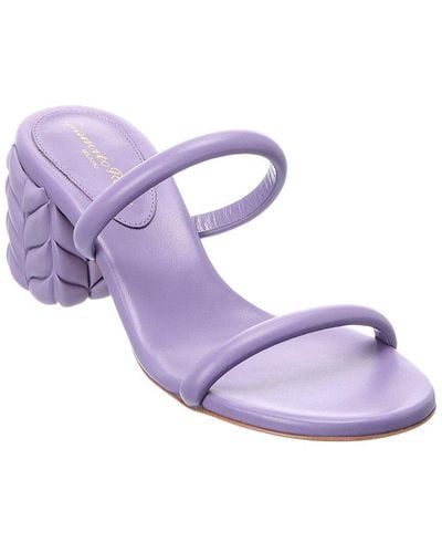 Gianvito Rossi Florea 60 Leather Sandal - Purple