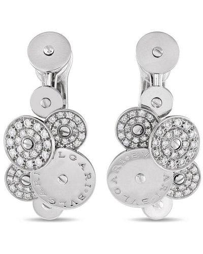 BVLGARI 18K 1.25 Ct. Tw. Diamond Cicladi Earrings (Authentic Pre-Owned) - White