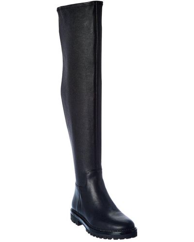 Vince Cabria Lug Leather Over-the-knee Boot - Black