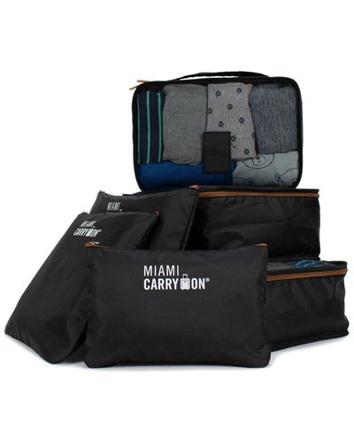 Miami Carryon Neon 12-piece Packing Cubes - Black
