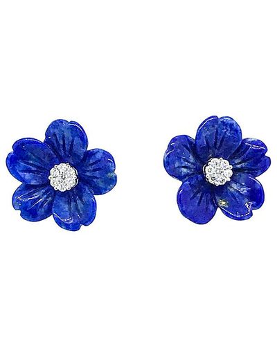 Arthur Marder Fine Jewelry 18k 0.30 Ct. Tw. Lapis Earrings - Blue