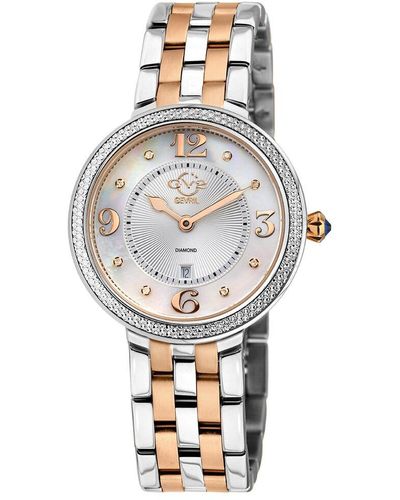 Gv2 Verona Womens Diamond Swiss Watch - Metallic