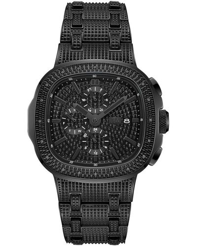 JBW Unisex Heist Diamond Watch - Black
