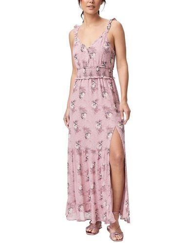 PAIGE Pacifica Silk Maxi Dress - Pink