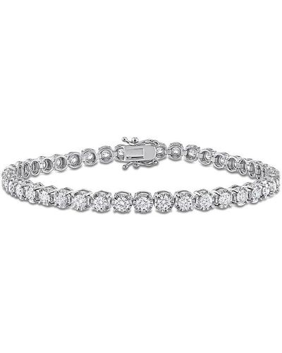 Rina Limor 14k 3.78 Ct. Tw. Diamond Tennis Bracelet - White