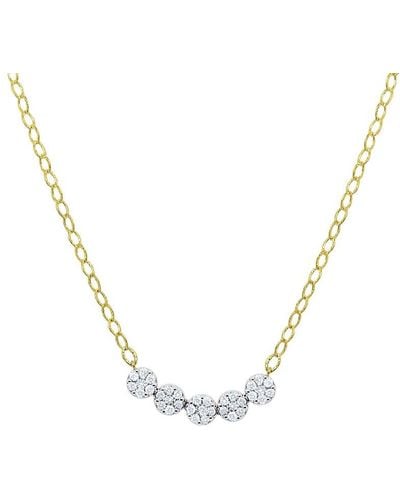 Meira T Diamond Disc Necklace - Metallic