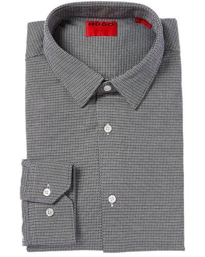 BOSS Extra Slim Fit Dress Shirt - Gray