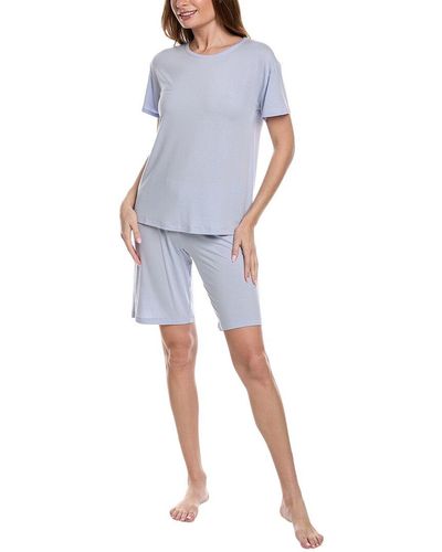 Hanro 2pc Smart Sleep Pajama Set - Blue