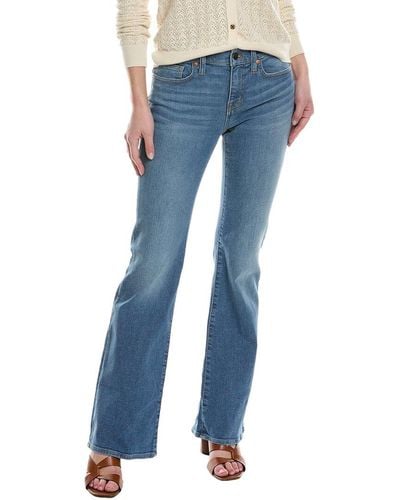 Madewell Low-rise Dobson Wash Skinny Flare Jean - Blue