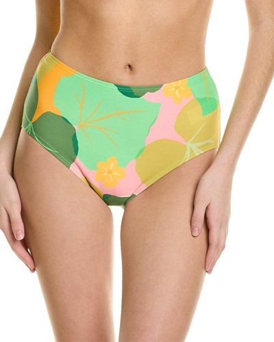 Kate Spade High-waist Bikini Bottom - Green