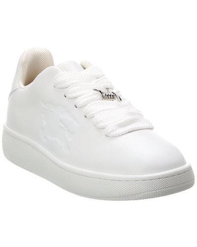 Burberry Box Leather Sneaker - White