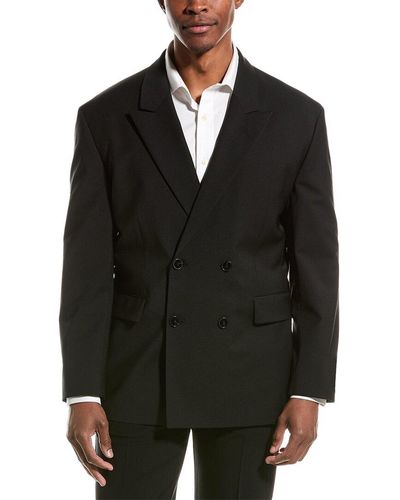 BOSS Wool-blend Suit Jacket - Black