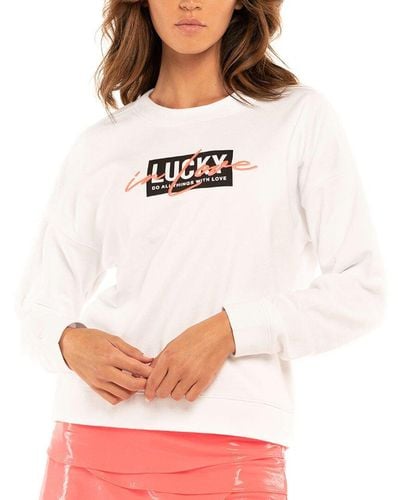 Lucky in Love Pullover - Natural