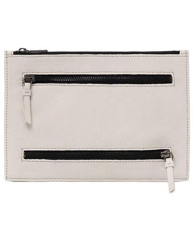 Botkier Chelsea Medium Leather Wristlet Clutch - Natural