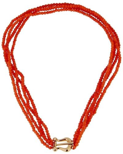 Tiffany & Co. 18K Coral Paloma Picasso Necklace (Authentic Pre-Owned) - Red