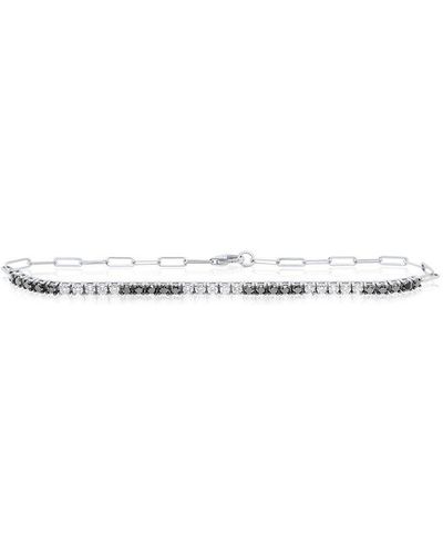 Diana M. Jewels Fine Jewelry 14k 0.50 Ct. Tw. Diamond & Emerald Bracelet - White