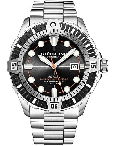 Stuhrling Aquadiver Watch - Metallic