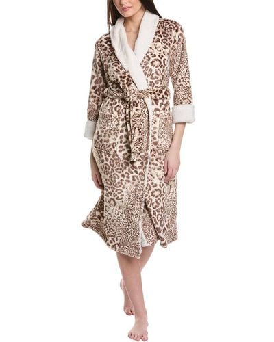 N Natori Leopard Robe - Natural