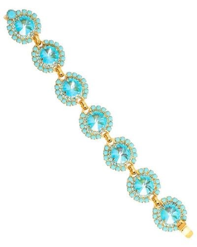 Elizabeth Cole 24k Plated Bracelet - Blue