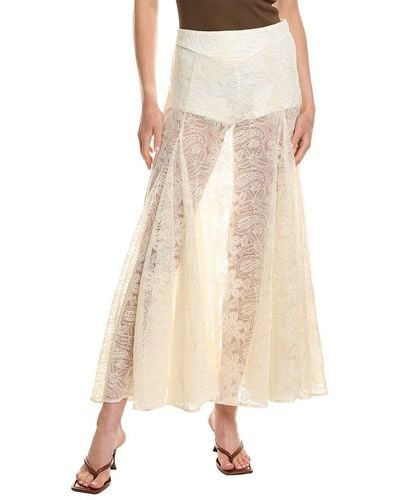 Free People Beat Of The Moment Maxi Skirt - Natural