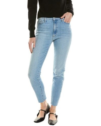 Black Orchid Carmen High Rise Ankle Fray Right By Yo Jean - Blue