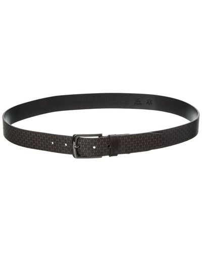 Ted Baker Conaby Printed Leather Belt - Black