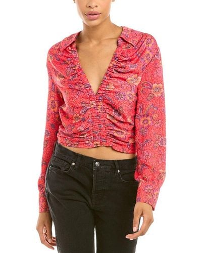 Free People I Got You Printed Top - Red