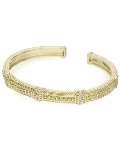 Judith Ripka 14k 0.58 Ct. Tw. Diamond Cuff Bracelet - Metallic